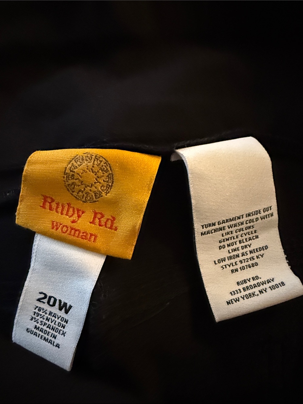 Ruby Rd. Black Pull-On Capri Pants - Picture 3 of 3